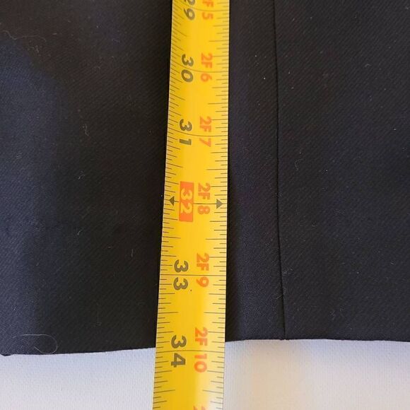 Brooks Brothers Womens Black Wool Sleeveless Lined V Neck Sheath Dress 8P - Picture 8 of 11